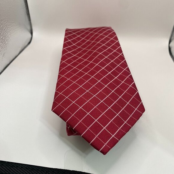 Vintage Michael Kors Burgundy 100% Silk Tie 62" x 3.5" Tie, #364 - Picture 2 of 4